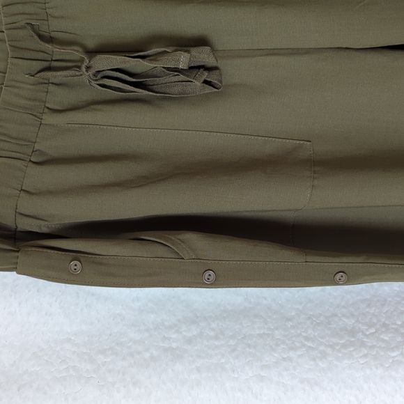 Dreamy Lightweight Olive Green Joggers Pants Size L New - Picture 5 of 7